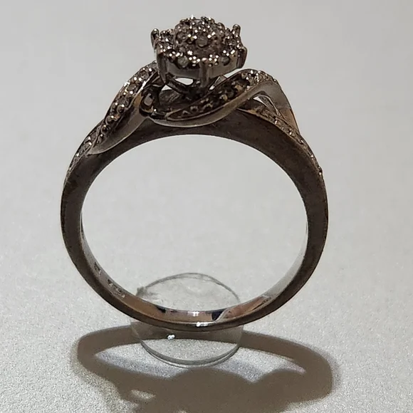 Vintage Ross-Simons Natural Diamond .205CTW & Sterling Silver 925 Ring